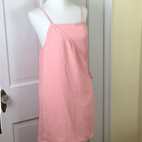 Nordstrom BP. Sleeveless Pink Wrap Mini Dress XS NWOT - Picture 2 of 6
